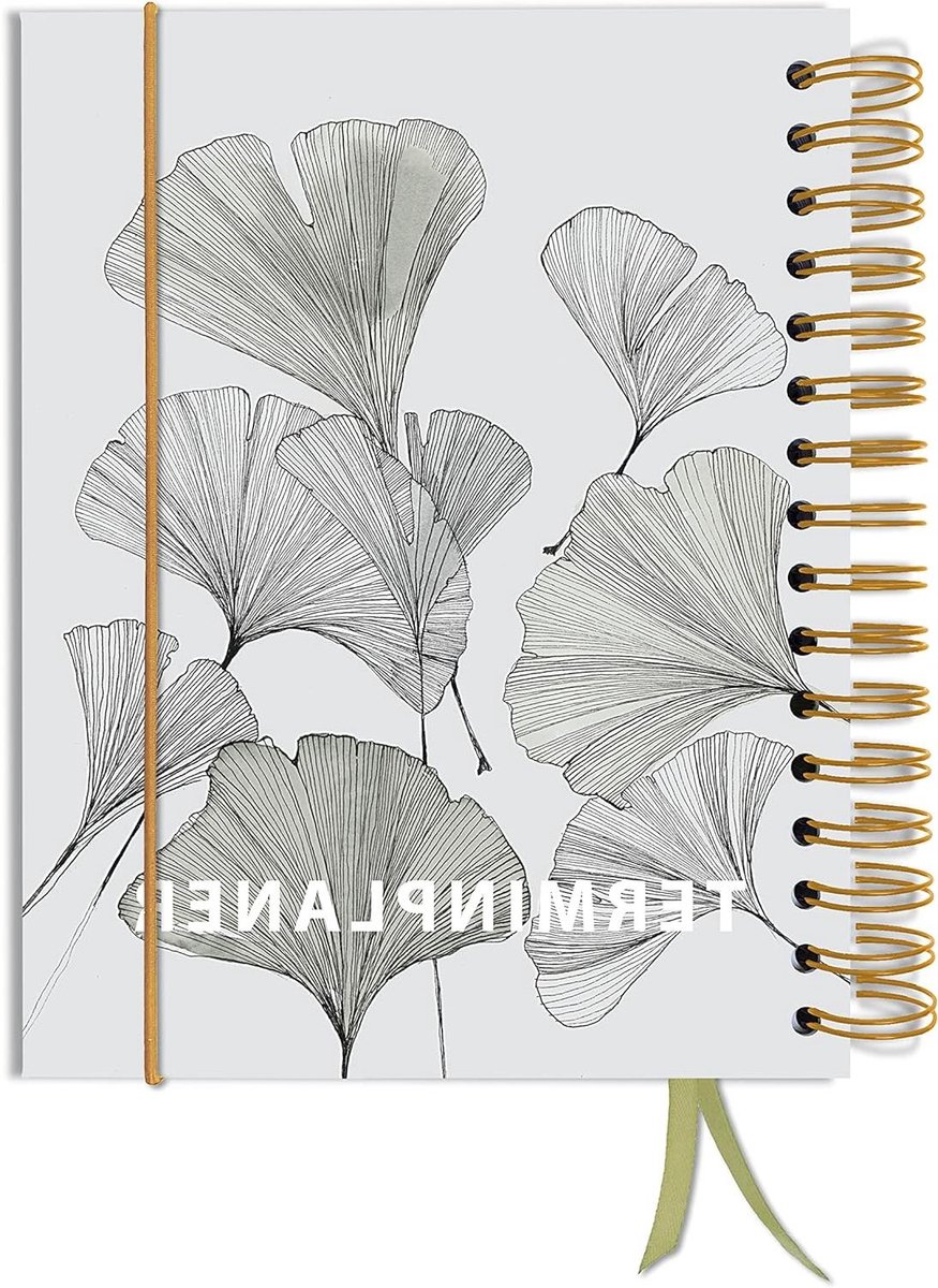 Weekplanner - Afsprakenplanner Zakagenda - Plannen Organiseren - Hardcover Elastiek - 185 x 215 cm - Zwart