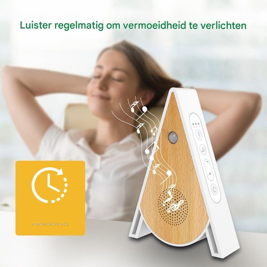 Geluidenmachine - Slaapgeluiden Apparaat - Ontspanning Thuis - Bewegingsgeactiveerd Geluid - 119x158x35 cm - Wit — afbeelding 5