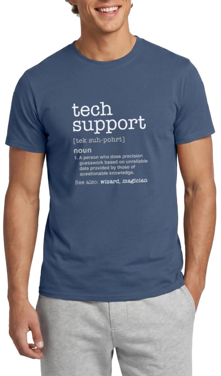 Tech Support Definitie T-Shirt Heren