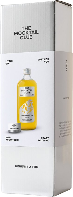 The Mocktail Club - Little Gift Lemongrass Lash - giftset alcoholvrije cocktails - natuurlijk en laag in suiker - hoogwaardig aperitief