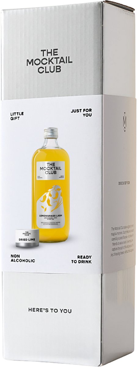 The Mocktail Club - Little Gift Lemongrass Lash - giftset alcoholvrije cocktails - natuurlijk en laag in suiker - hoogwaardig aperitief