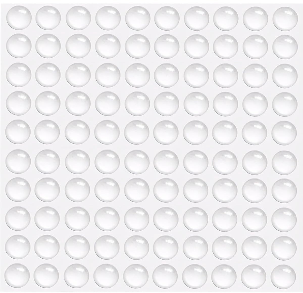 Dailygoods- Elastische Buffers 100 Stuks - Transparante Rubber Buffers - Zelfklevende Deurbuffers - Antislip Meubilair Pads - Geluidsdempingspads - Diameter 8 mm - Rubberen Bumpers