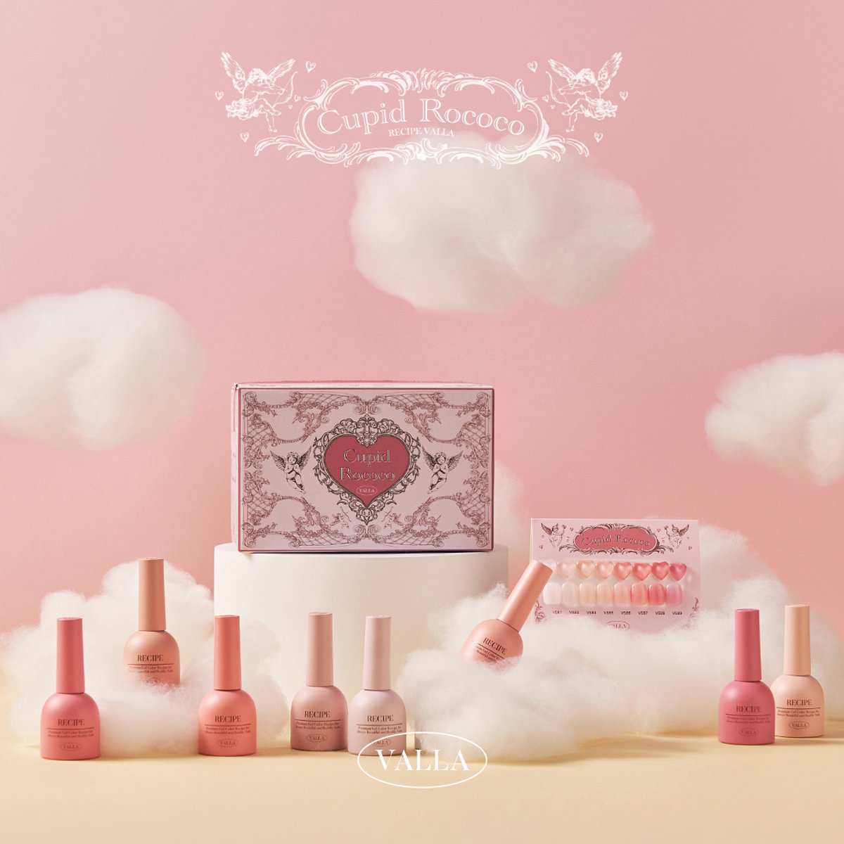 VALLA Rococo Cupid 8pcs/set