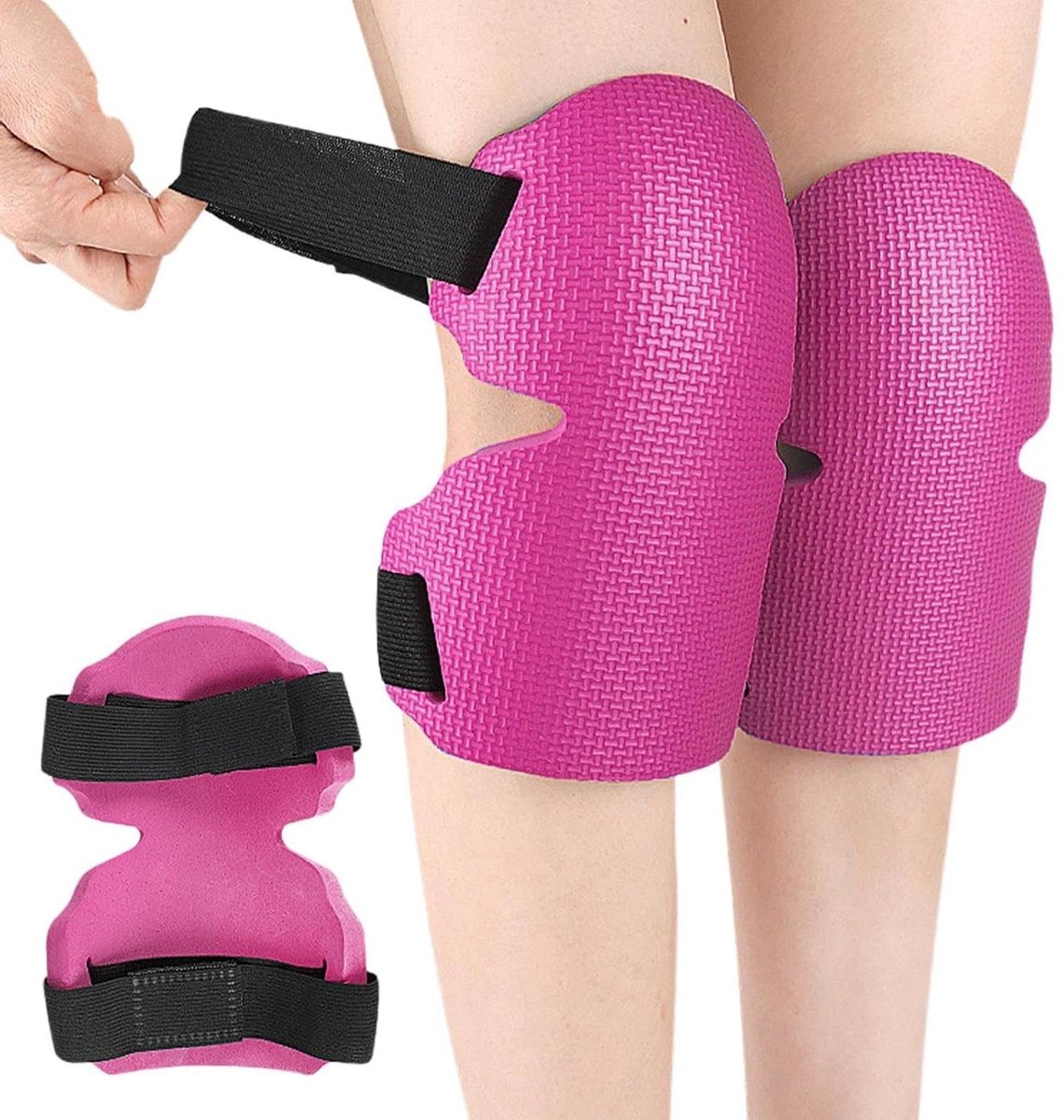 Kniebeschermers Tuinieren - Knielkussen Werk - Beschermend Werk - Antislip Stabiliteit - 22.4 x 15.7 x 8.4 cm - Rood