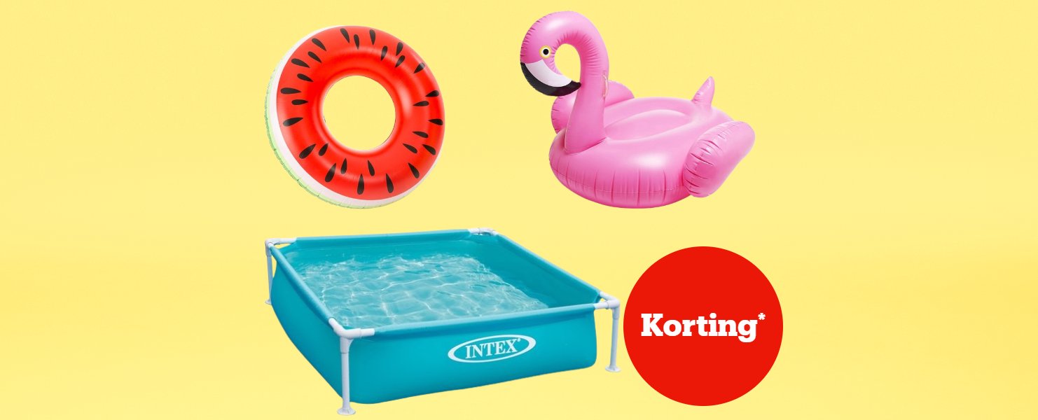 Korting* op zwembaden,