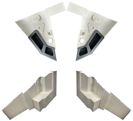 B 737 Cockpit Interior Liners Full Set for home cockpit users — afbeelding 5