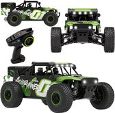 Overmax X-Haste RC Auto 4x4 – RC Car 1:20 – Tot 30 km/u – 370 Brushed Motor – LED Verlichting 5 Kleuren – Versterkt Nylon Chassis – Veervering – RTR – Li-Ion 7,4V 600 mAh – Offroad Monster Truck met Controller