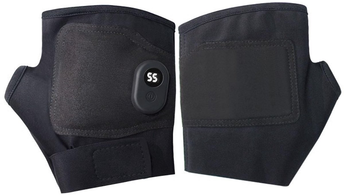 USB Heated Gloves - Warme Handschoenen - Half Finger Design - Zwart - Gevoerd voor Winter - Ideaal voor Werk en Buitenactiviteiten - Perf...