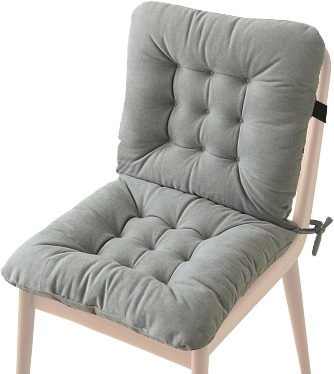 Stoelzitting Kussen - Zitkussen Billenkussen - Lang Zitten Comfort - Ergonomisch Ontwerp - 80 x 40 x 9 cm - Lichtgrijs