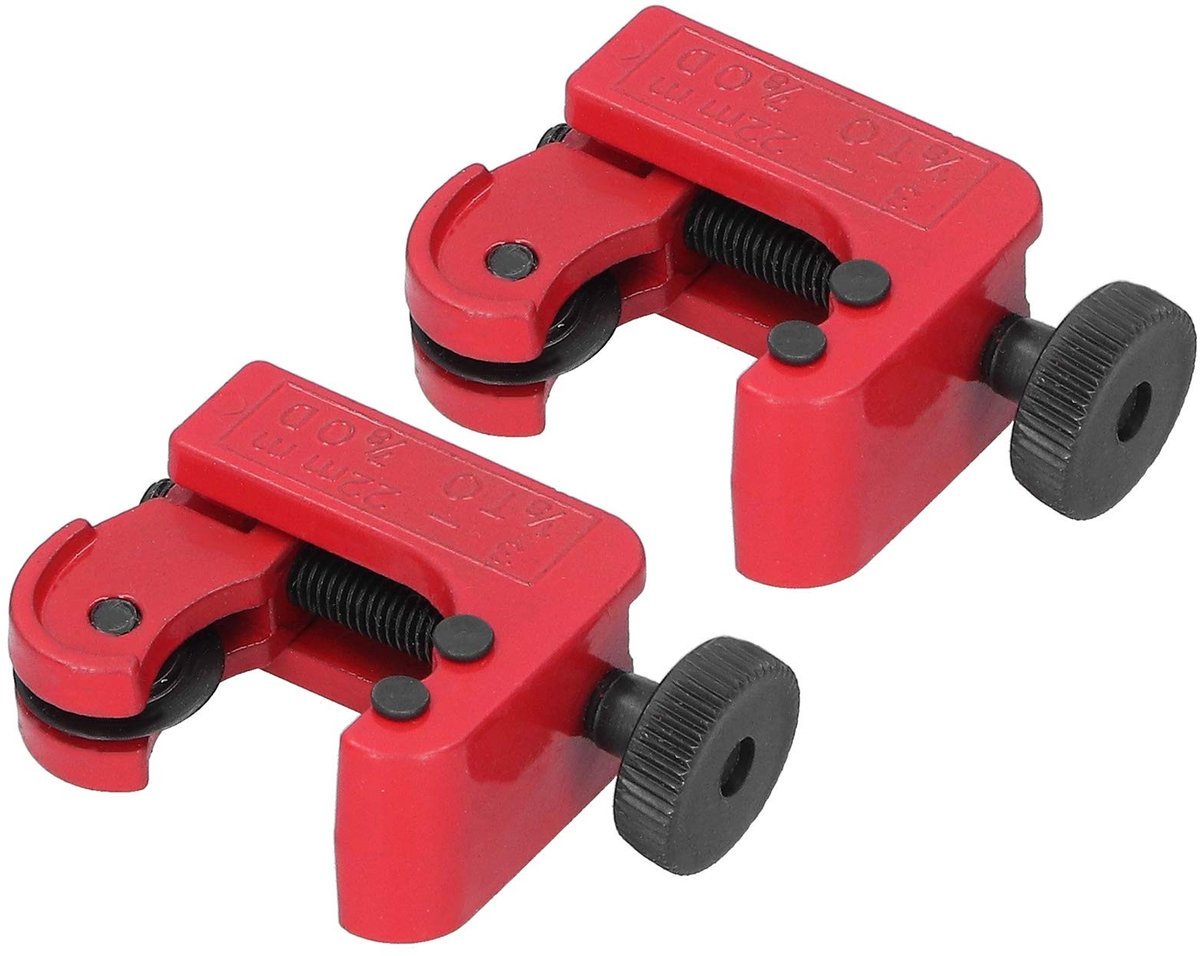 Dailygoods - Buizensnijder - Pijpsnijder voor Aluminium en Koper - Lichtgewicht en Draagbaar - 3-22mm - Perfect voor Loodgieters en Elektriciens - Rood thumbnail 6