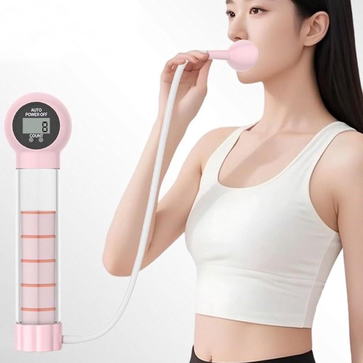 Ademhalings Trainer - Core Trainer - Fitness Training - Intelligente Ademhaling Tracking - 24.5 cm - Niet gespecificeerd