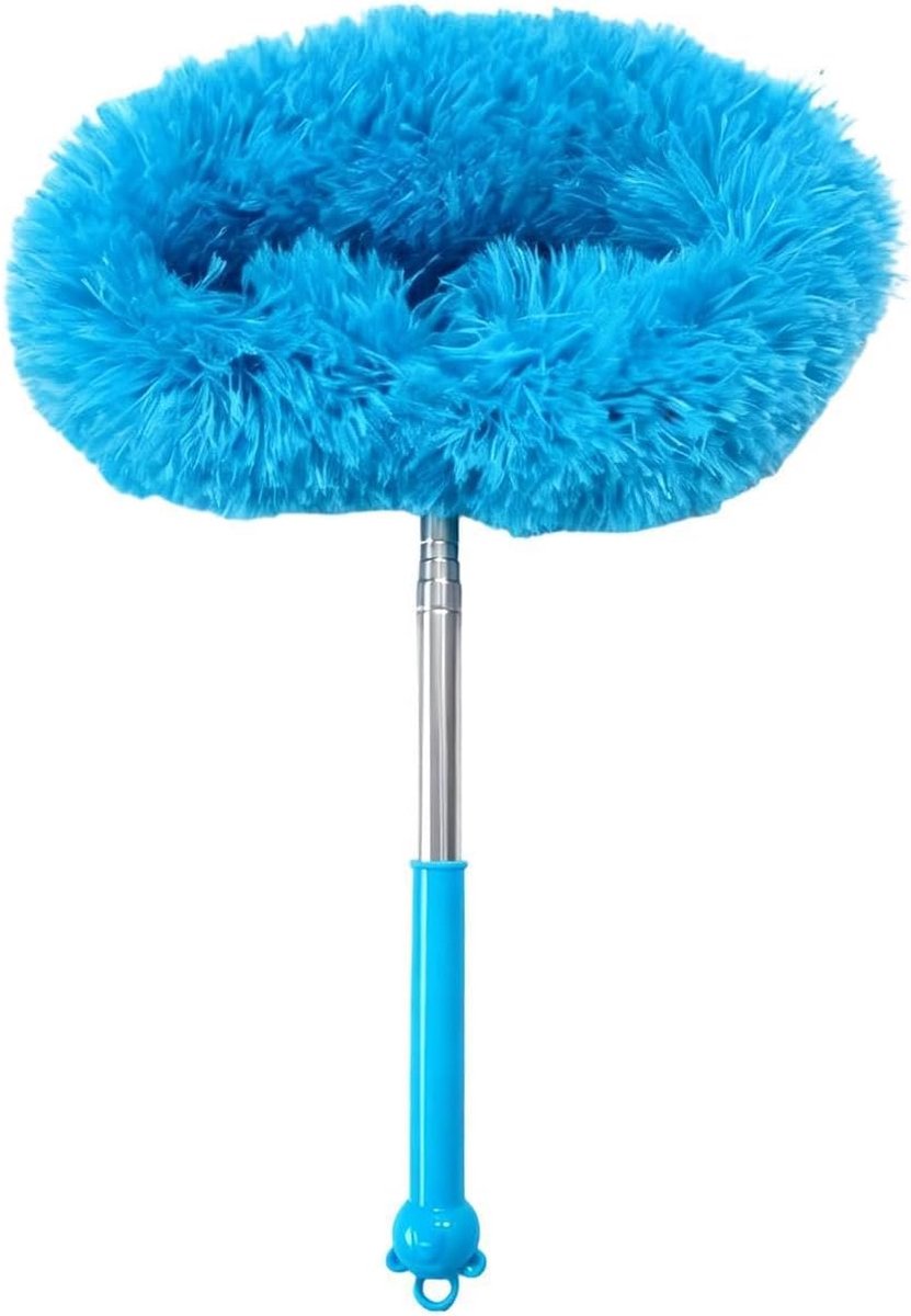 Plafond Reiniger - Stofdoek Lange Steel - Hoogtes Schoonmaken - Uitschuifbare Steel - 115 cm - Blauw