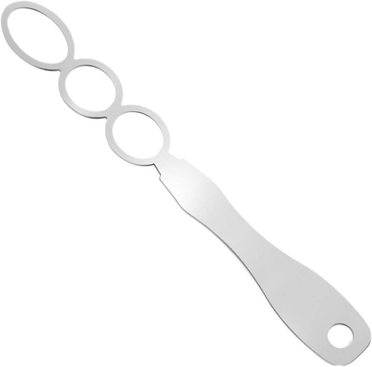 Keukenmixer Roerstaaf - Handmatige Karn - Zelf Boter Maken - Roestvrijstalen Handvat - 30 x 7 cm - Zilver