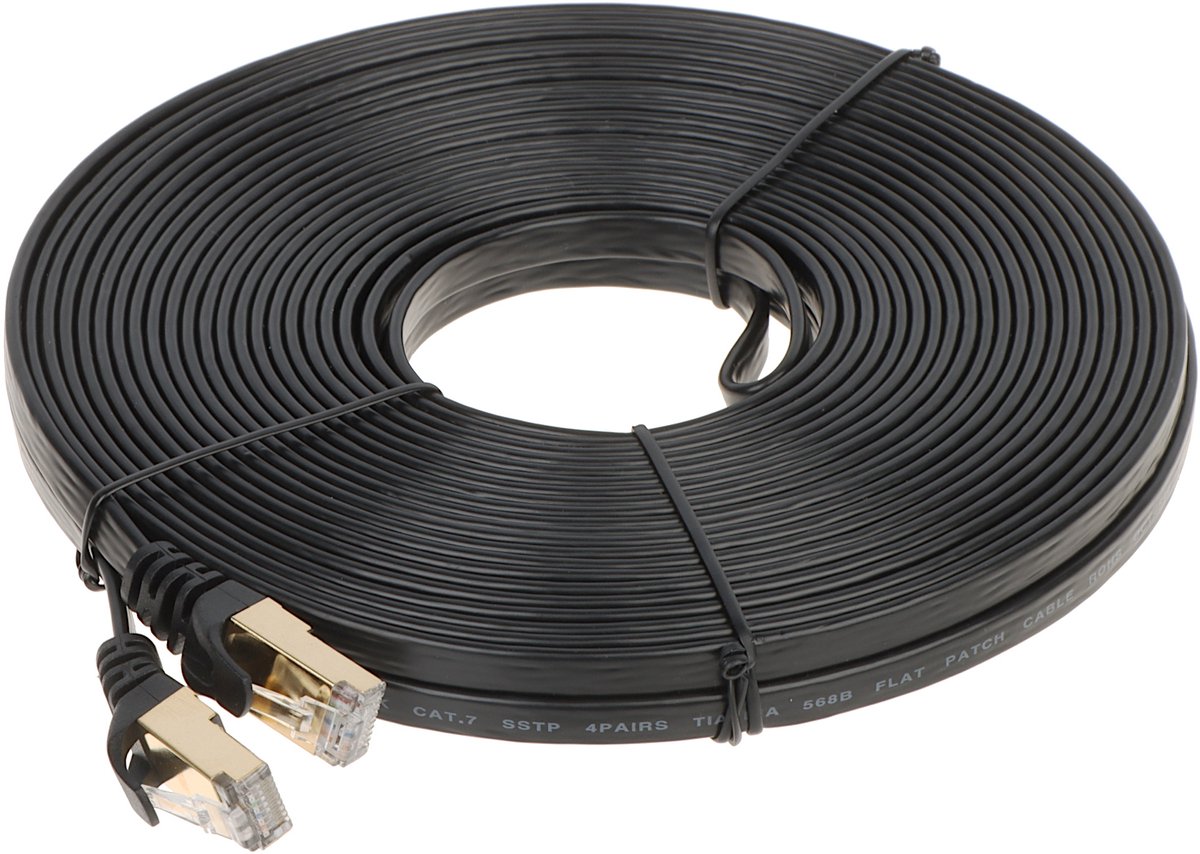 Unitek Serie - Patchcord Kabel - 15.0 m - SSTP Cat.7 - Zwart