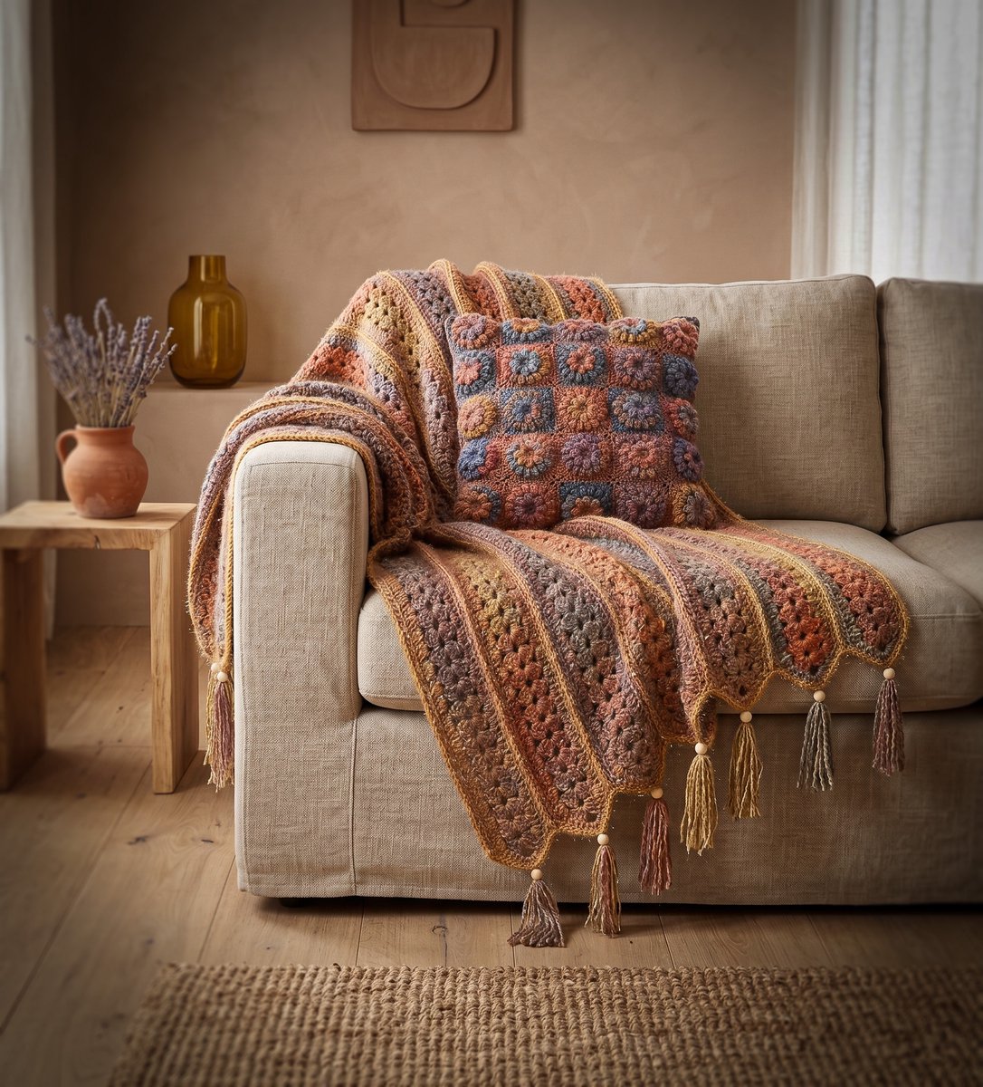 Corneeltje Wol - Haakpakket Plaid MC 89 - Haken - Gehaakte plaid