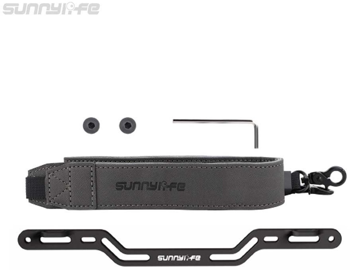 Sunnylife DJI RC Plus 2 - Controller Bracket met Neck Strap - Aluminium Controller Houder - Zwart