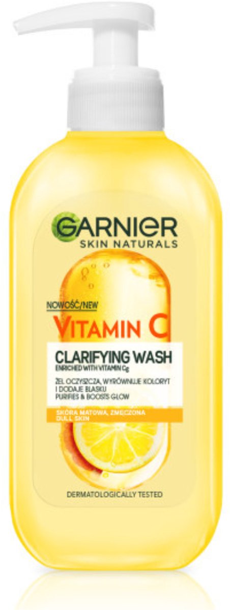 Garnier Skin Naturals - Gezichtsreinigingsgel - Vitamine C - Citroenextract