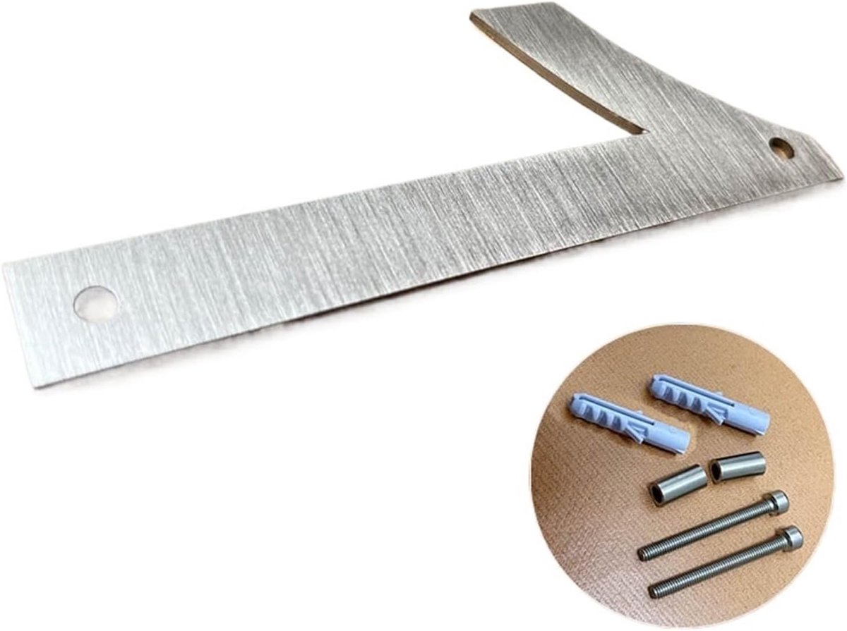 Huisnummer - Adresbord Deur - Huis Identificatie - Drijvend Metaal - 127 mm - Zilver
