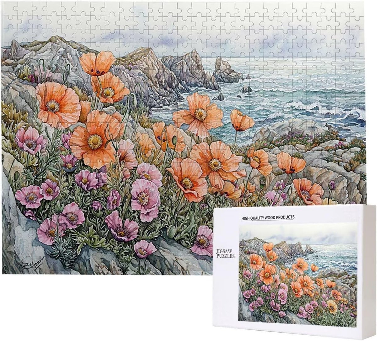 Legpuzzel Volwassenen - Hersenbreker Puzzel - Ontspannend Spel - Extra Dik Karton - 4000 Stukjes - Bloemenlandschap