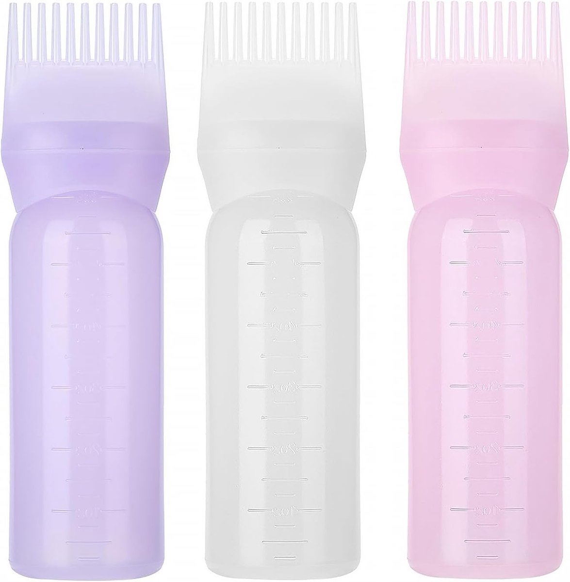 3-delige Haarolie Applicator Set met 160ml Fles, Kam en Haarverf Borstel voor Precisie Toepassing