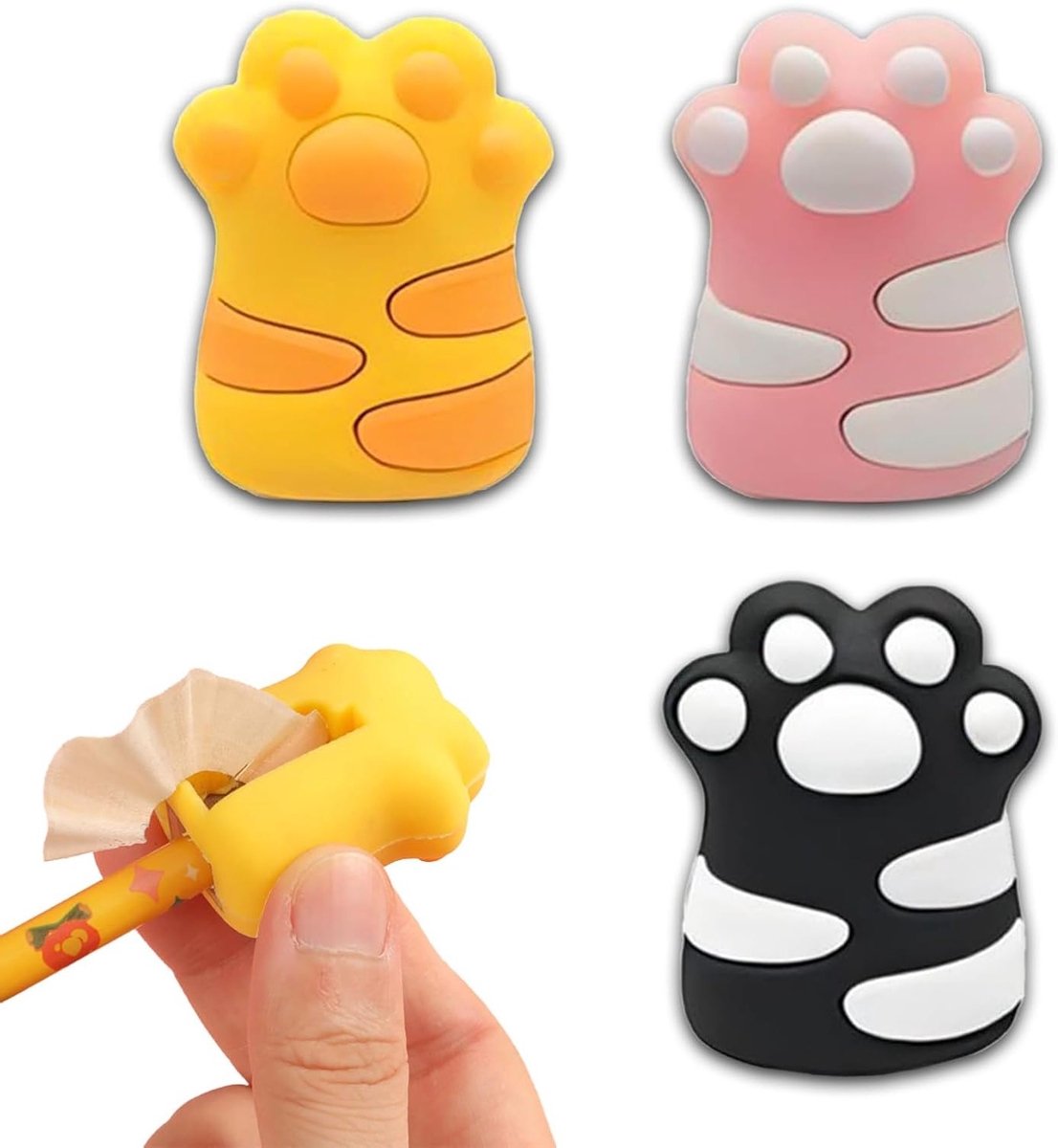 Set van 3 Puntenslijpers met Opbergbak en Crank - Herbruikbare Kantoorbenodigdheden voor School en Thuis, Ideaal voor Potloden en Pennen, Compact en Handig