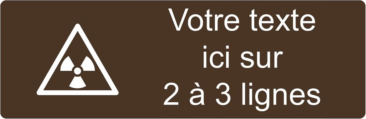 Naamplaatje Acryl - Gepersonaliseerd Bord - Huis Decoratie - Zelfklevend Ontwerp - 30 x 10 cm - Bruin