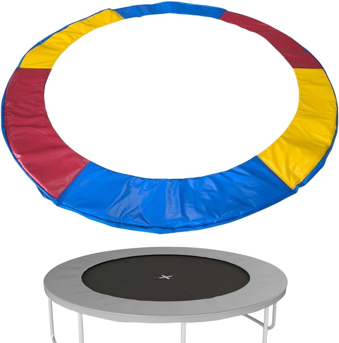 Trampoline Veiligheidsmat - Springmat Beschermhoes - Veilig Springen - Anti-L letsel Ontwerp - Meerkleurig - Meerkleurig