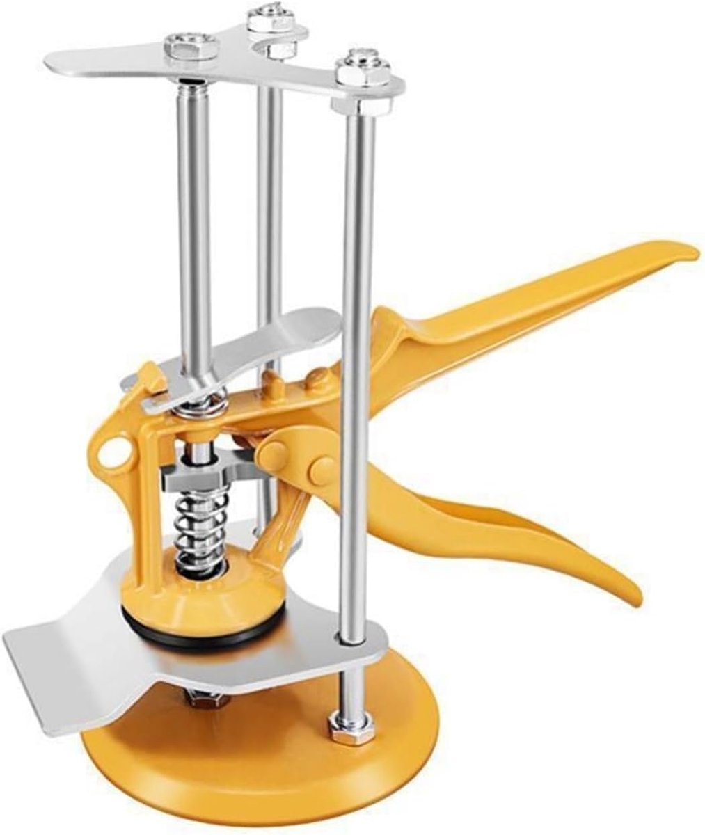 Gipsplaat Lifter - Hulpgereedschap - Huisdecoratie Installatie - Hogedrukveer - 195 mm - Geel