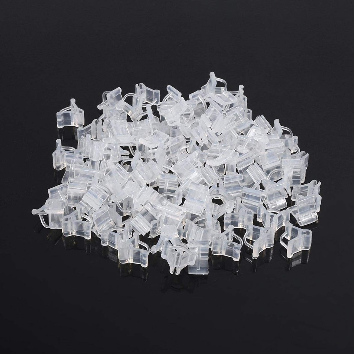 Dailygoods- Plantenclip 100 Stuks - Transplantatie Clip - Enten Clip - Mini Clip - Kunststof - Geschikt voor Zaaigoed 2,0-4,5 mm - Entclip