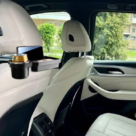 Auto Tafel - Reis Bureau - Eten en Werken - Opvouwbaar Ontwerp - 26.5 cm - Zwart — afbeelding 4