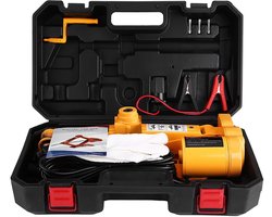 Dailygoods - Elektrische Krik - 3 Ton - Ideaal voor Auto Banden Wisselen - 12 V DC - Schaar Krik - Met Controller - Compact en Krachtig