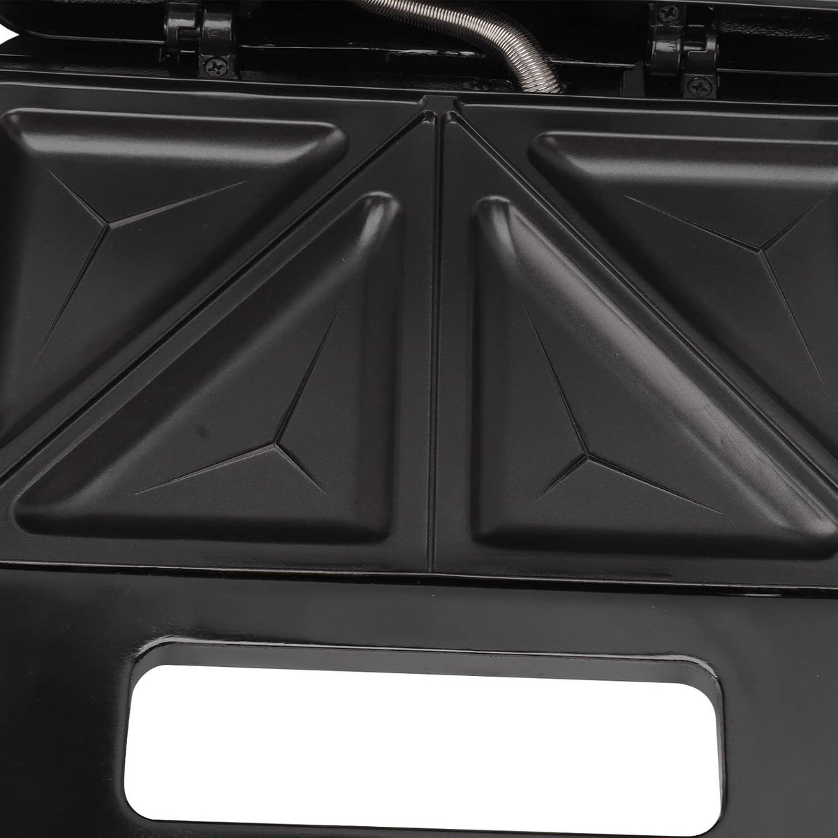 Kleine Sandwichmaker Tosti Apparaat Snel Ontbijt Verstelbare Temperatuur 4 Sandwiches Zwart