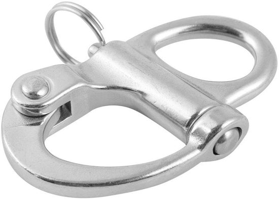 Dailygoods- Snap Shackle RVS - Quick Release - Halyard - Marine - Zeilboot - Eenvoudige installatie - Veilige werklast - Beugelhaak van Dailygoods — afbeelding 4