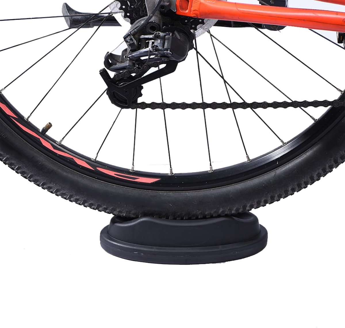 Fietswiel Trainingsstandaard - Voorwiel Blok - Indoor Fietsen - Vloerbescherming - 23 x 12 x 6 cm - Zwart