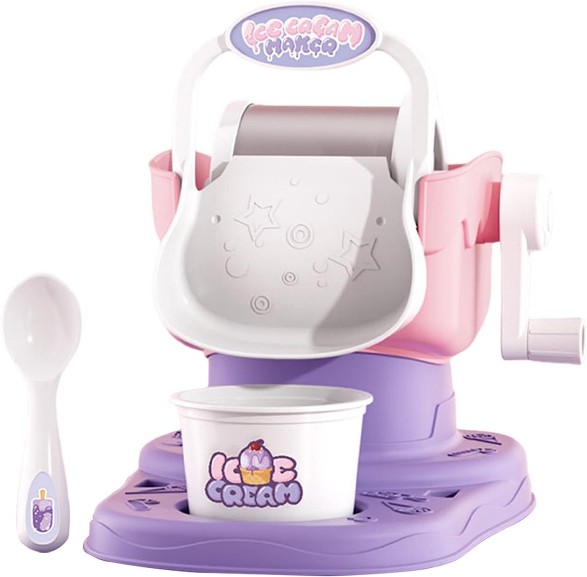 IJsmachine Yoghurtmaker - Dessertmachine Thuis - Zelf Desserts Maken - Kindvriendelijk Design - 226 cm - Roze