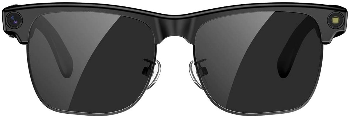 Blackview BV200 AI Smart Glasses - Slimme bril met camera - vertaalfunctie, muziek, Video Opname - Bluetooth 6.0 - Knop & Touchbediening - iOS/Android - Oplaadbaar - Lichtgewicht 44g - Zwart