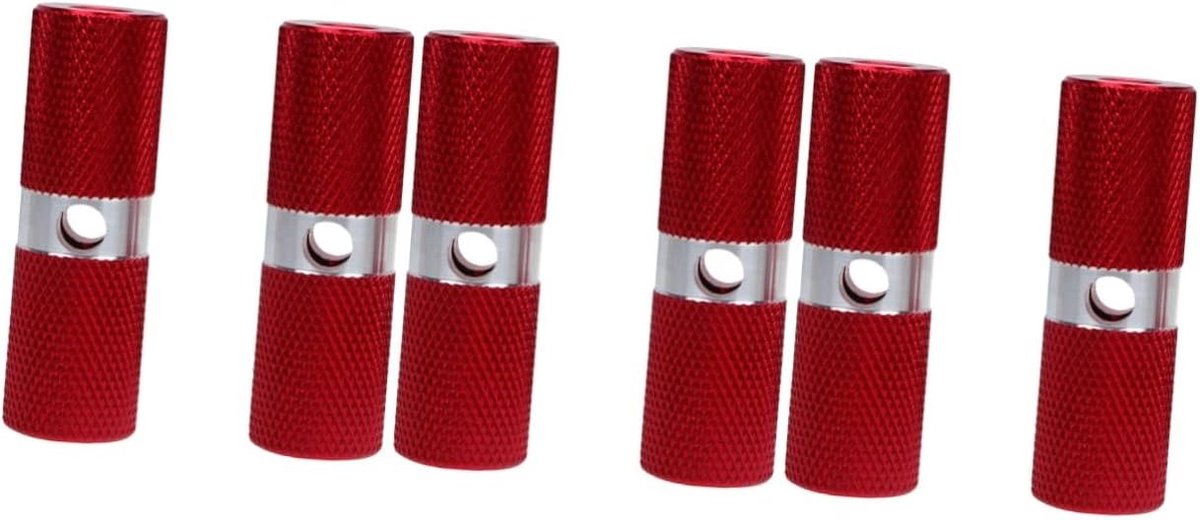 Fiets Stuntpennen - Voetsteunen Fiets - Extra Vervoer - Aluminium Materiaal - 3 Paar - Rood