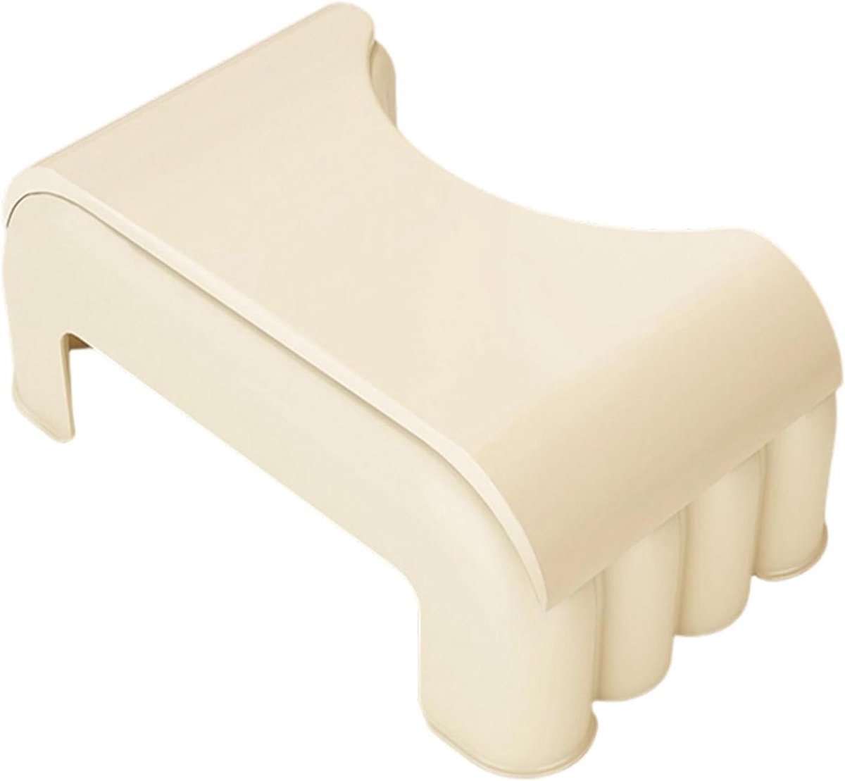 Toilet Opstapje - Hurk Verhoger - Ontlastings Hulp - Antislip Plateau - 39x24x39 cm - Wit