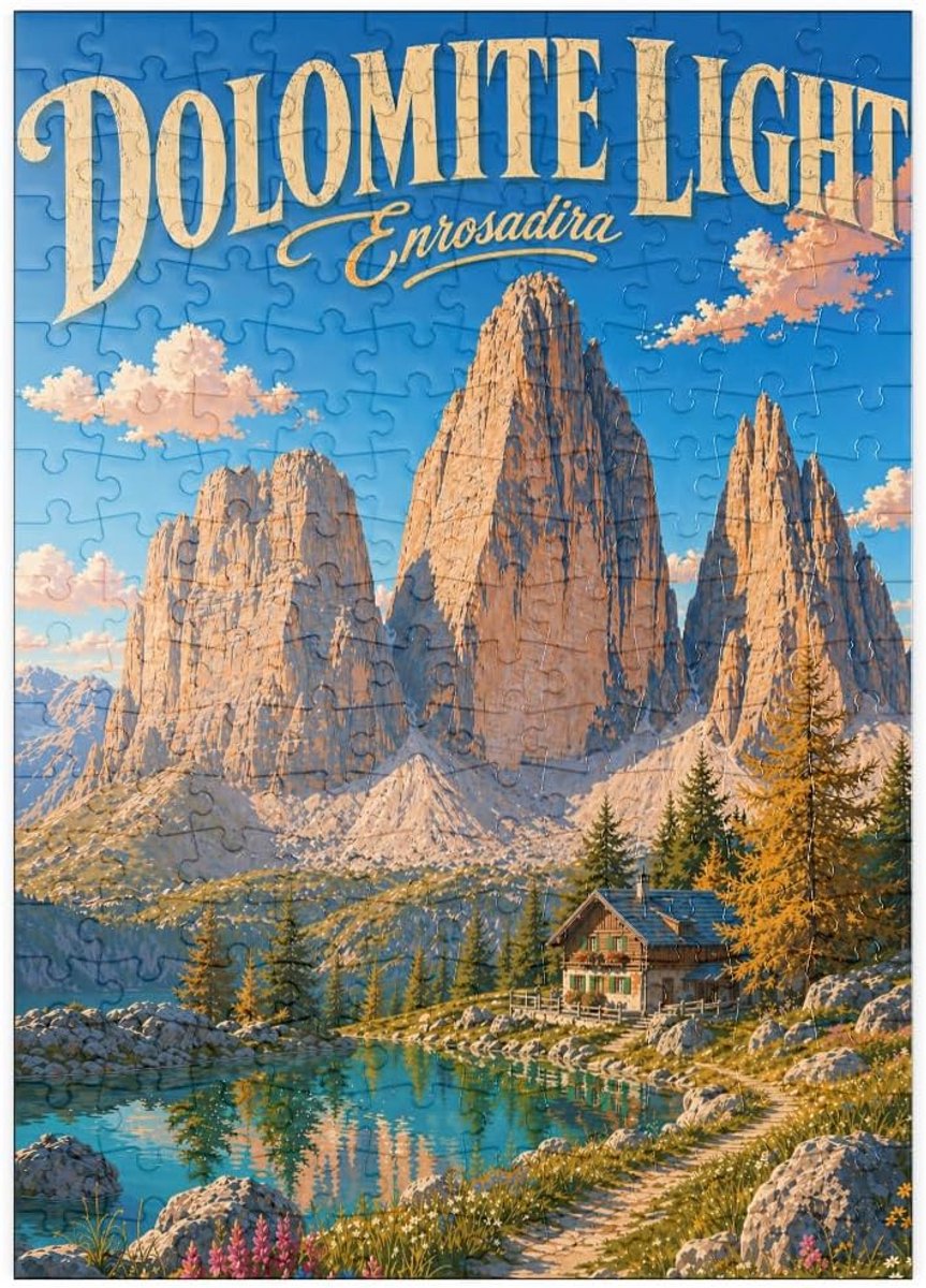 Legpuzzel Dolomieten - Berglandschap Puzzel - Ontspanning Thuis - Premium Kwaliteit Karton - 200 Stukjes - N.v.t.