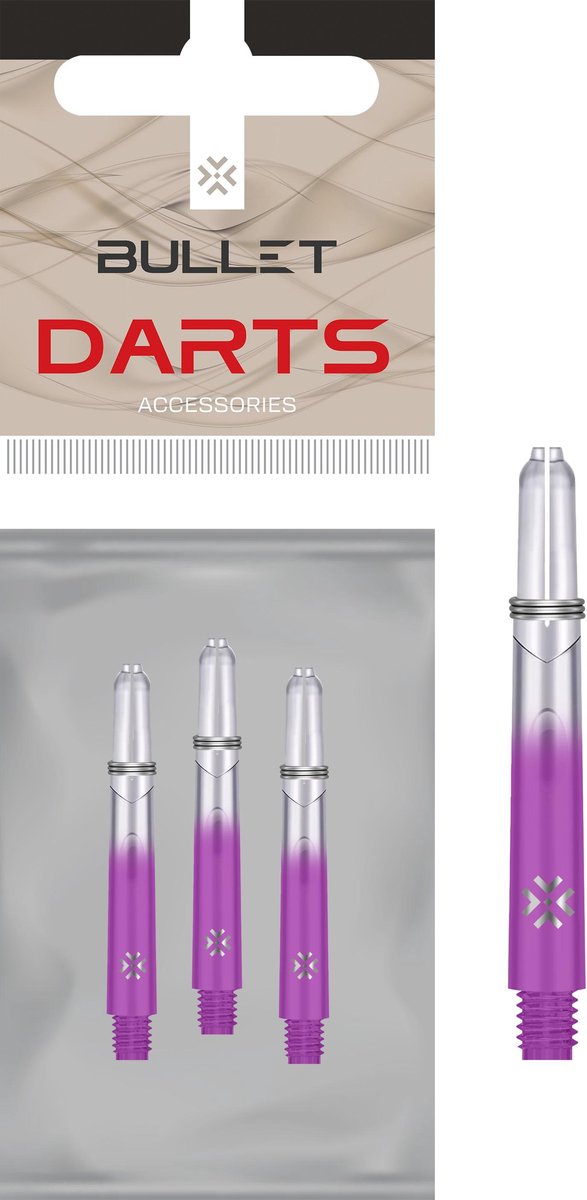 BULLET SHAFTS 41MM PURPLE / TT van Bullet — afbeelding 3