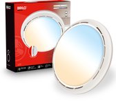 BRILONER Dison - Plafondventilator met lamp - LED plafondlamp met ventilator - dimbaar - CCT - ventilator lamp met afstandsbediening - 6 snelheden - Ø44cm - wit