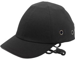 Stootpet ABS Veiligheidshelm – Lichtgewicht Anti-Botsing Honkbal Cap Werkveiligheid Pet voor Werk en Sport - Zwart