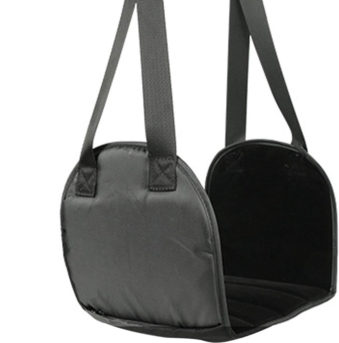 Hangmat voor voeten - Reisvoetsteun - Reizen in comfort - Verstelbare banden - 56 x 17 cm - Zwart