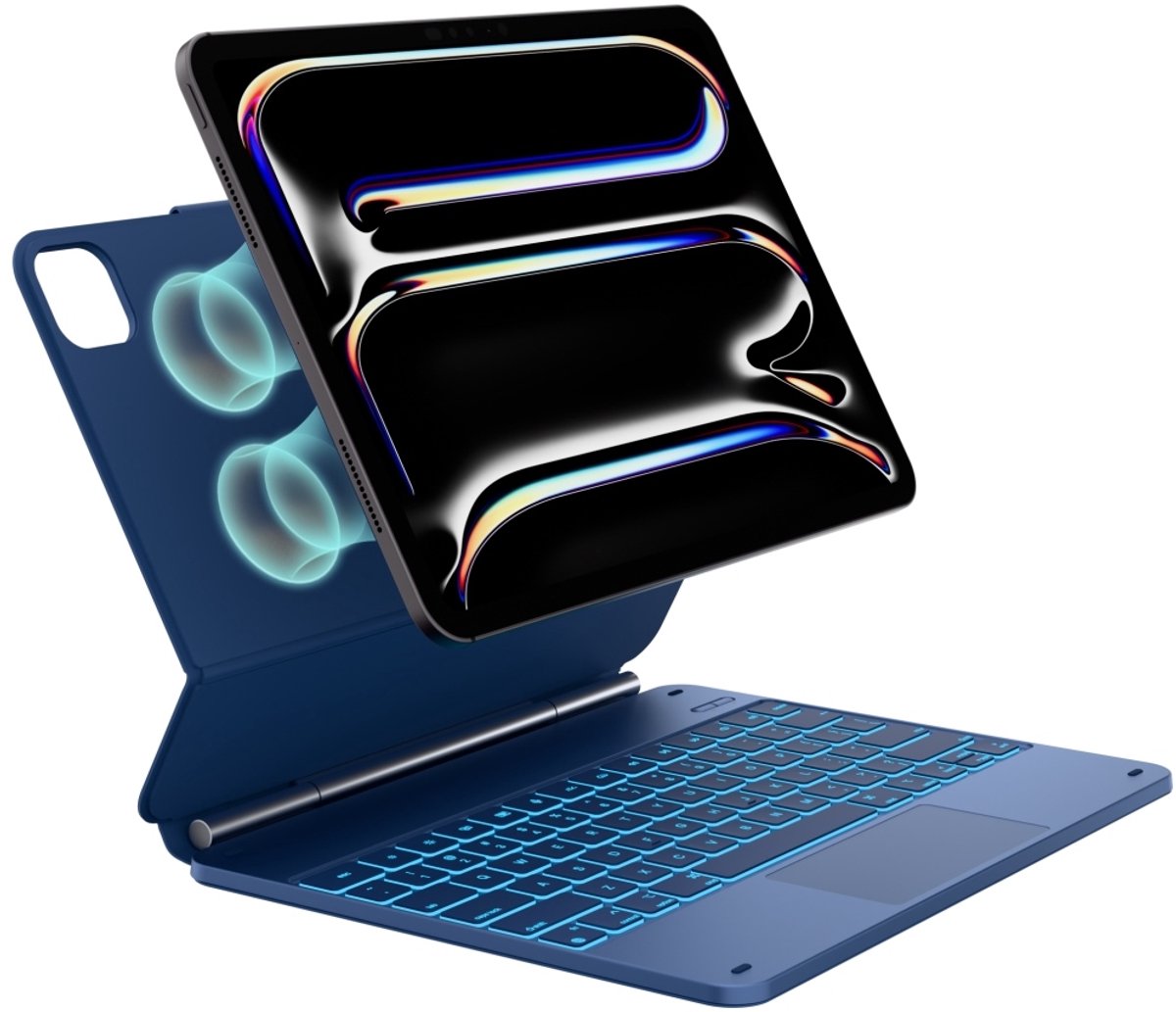 Typecase Toetsenbordhoes Voor Ipad Pro 13 2024 2025 Edge Pacific Blue