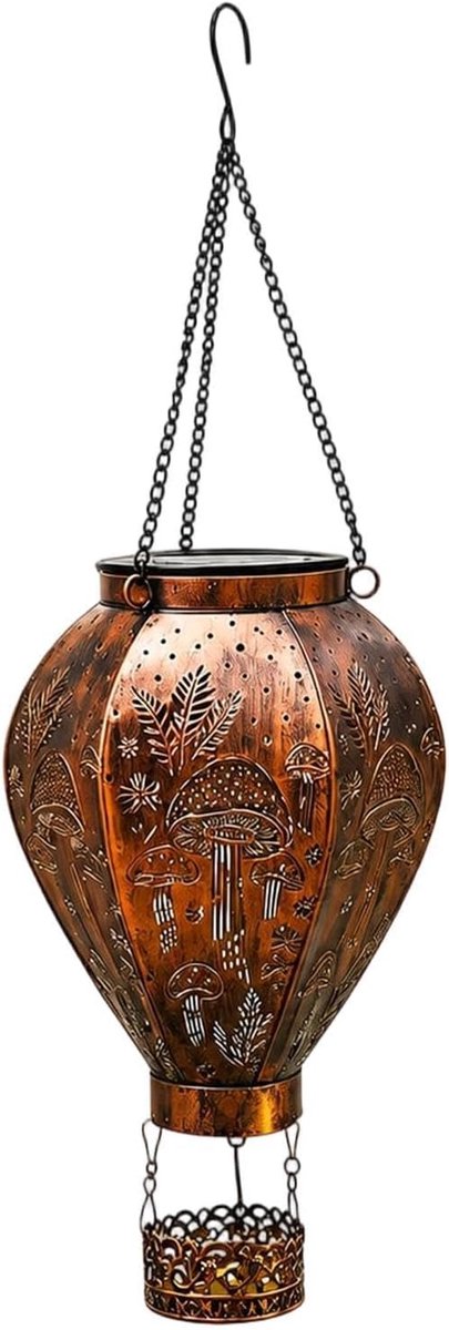 Zonne Lantaarn - Buitenlamp Decoratie - Tuin Verlichten - Automatische Sensor - 23 cm Hoog