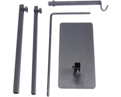 Verwarming Lamp Stand - Dierenwarmte - Reptielen Verzorgen - Stabiele Constructie - 90x25x13cm - Zwart