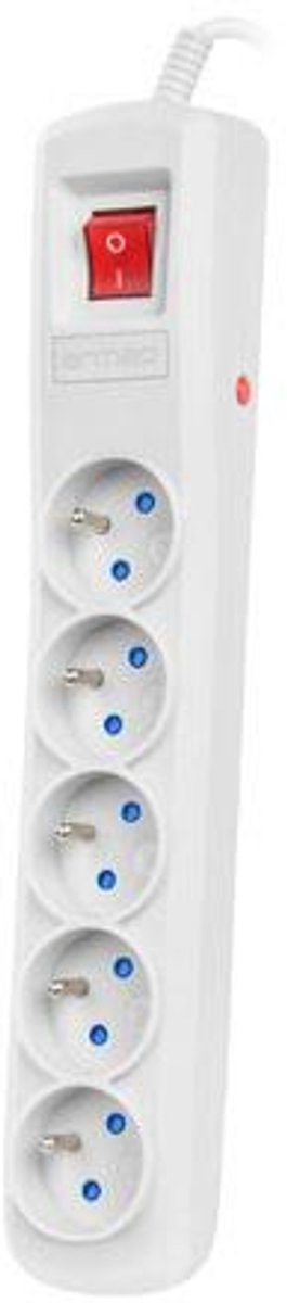 Armac ARC5 Serie - Stroomverdeler - 5 Stopcontacten - 3m Kabel - Grijs