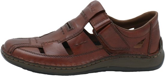 Rieker -Heren - cognac/caramel - sandalen - maat 43