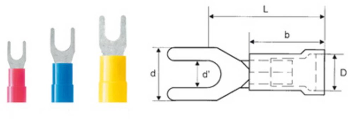 Weidmüller 9200430000 Vorkkabelschoen 4 mm² 6 mm² Schachtdiameter=6.5 mm Deels geïsoleerd Geel 100 stuk(s)