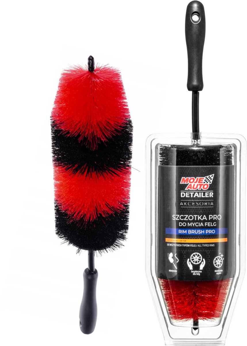 Moje Auto Detailer - Reinigingsborstel - Pro - Nylon - Flexibel